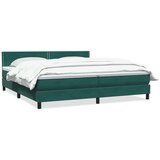 Box spring postelja z vzmetnico temno zelena 180x220 cm žamet, (21792177) | Shoptok.si