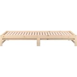  Dnevni ležaj na izvlačenje 2 x (90 x 200) cm masivna borovina | shoptok.hr
