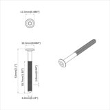  Vijak 2 pcs Srebrno M6 x 50 mm Čelik | Eponuda.ba