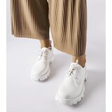 Gemre White matte-finish Charleston shoes | ePonuda.com