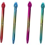 Pineapple Ananasova kemična svinčnik sijoča zlata barva modra polnitev 0.7mm mešanica | Shoptok.si