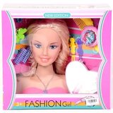 Magic Toys Manekenska svetlolasa glava lutke za česanje z vijaki za lase | Shoptok.si