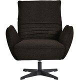 Dieter Knoll FOTELJ, temno rjava tekstil | Shoptok.si