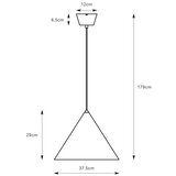 Markslöjd 109162 - Luster na sajli TIP 1xE27/60W/230V siva | Eponuda.com
