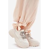 Boto Women's Platform Sneakers with Decorative Lacing Beige Evalianne | shoptok.hr