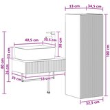  Set namještaja za kupaonicu 2 kom. Bijela 33 x 34,5 x 100 cm | shoptok.hr