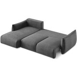 Makamii Tamno siva sklopiva kutna garnitura (s lijevim kutom/s ležaljkom) Leila – | shoptok.hr