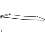 vidaXL senčnik s polkasseto, zložljiv, ročno upravljan kovinski | Shoptok.si