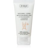 Ziaja Face Mask + Scrub with Hyaluronic Acid maska za piling 55 ml | shoptok.hr