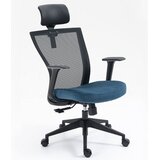  Uredska stolica Q-328H - Tkanina - plavo/crna | shoptok.hr