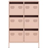  Visoka komoda ružičasta 68x39x101,5cm od čelika | Eponuda.com