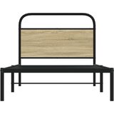  Okvir kreveta bez madraca boja hrasta sonome 107x203 cm drveni | shoptok.hr