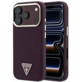 SAS CG MOBILE Maska Guess Grained Triangle Logo MagSafe za iPhone 17 Pro/ 18 Pro burgundy | Eponuda.com
