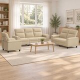  Set sofe 3 pcs Krem Tkanina cijene