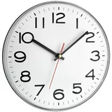 TFA okrugli zidni sat (Srebrne boje, Promjer: 28 cm)