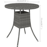  Vrtni stol sivi 70 x 70 x 73 cm od poliratana | shoptok.hr