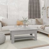  Stolić za kavu boja hrasta 102x55x42 cm konstruirano drvo Siva 102 x 55 x 42 cm | shoptok.hr
