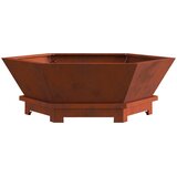  Kamin Smeđa 75 x 75 x 28 cm Čelik otporan na vremenske uvjete | shoptok.hr