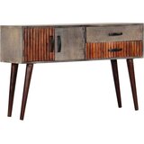  Konzolni stol sivi 120 x 35 x 75 cm grubo masivno drvo manga | shoptok.hr