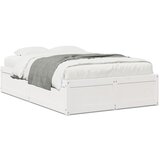 vidaXL Okvir za krevet bijela 120x190 cm masivna borovina | shoptok.hr