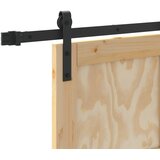  Klizna vrata Prirodna i crna 73,5 x 211 cm Masivna borovina | shoptok.hr