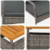  Vrtni set Siva poliratan | shoptok.hr