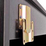 vidaXL Sedem delni komplet kopalniškega pohištva z umivalnikoma črni | Shoptok.si