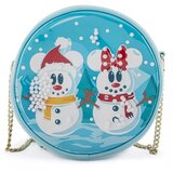 Loungefly Disney Snowman Mickey Minnie Snow Globe Crossbody Bag cene