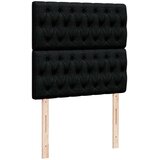 vidaXL Otomanski posteljni okvir z vzmetnicami črn 200x200 cm blago | Shoptok.si