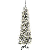 vidaXL Umjetno božićno drvce Bijelo 180 cm PVC i Metal i Plastika | shoptok.hr