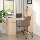 vidaXL Pisalna miza 110x53x117 cm trdna borovina Cene