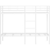 vidaXL Dvoposteljna postelja brez vzmetnice Bela 80x200 cm jeklo | Shoptok.si