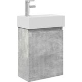 vidaXL Kopalniška omarica s tapo Betonsko siva 45,5 x 22,5 x 84 cm, (5000246344) | Shoptok.si