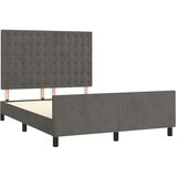  Okvir kreveta bez madraca tamnosivi 140 x 200 cm baršunasti | shoptok.hr