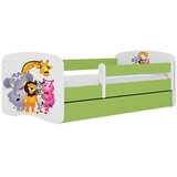 HAPPYKIDS Dječji krevet Dreamy ZOO 140x70 sa madracem bez ladice Zelena | shoptok.hr