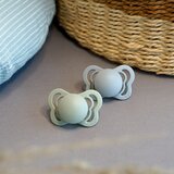 Bibs Couture Natural Rubber Size 2: 6+ months duda Ivory / Sage 2 kos | Shoptok.si