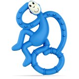 Matchstick monkey Mini Monkey Teether grizalo z antimikrobnim dodatkom Blue 1 kos | Shoptok.si