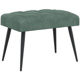  Klupa s gumbastim tkanjem Morska zelena 60 x 40 x 45 cm Baršun | shoptok.hr