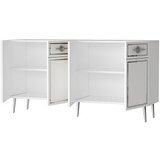 Hanah home Komoda Belly KB150 White Silver