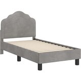  Posteljica za malčke z vzglavjem Svetlo siva 70 x 140 cm Žamet, (5000105768) | Shoptok.si