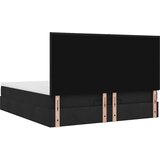 vidaXL Otomanski krevet s madracem crni 180x200cm od tkanine | shoptok.hr