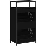 vidaXL Ormarić za cipele crni 60 x 34 x 112 cm od konstruiranog drva | shoptok.hr