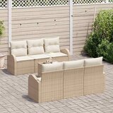 Sjedeća garnitura za vrt 7 kom. Bež poliratan 55.0 x 55.0 x 37.0 cm | Shoptok.si