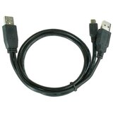 Gembird 2x USB 2.0 A/mini-B M USB kabl 0,9 m Crno | ePonuda.com