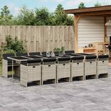  13-dijelni vrtni blagovaonski set s jastucima svijetlosivi | shoptok.hr