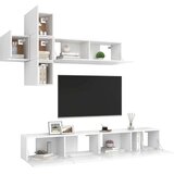  Komplet TV omaric 7-delni bela iverna plošča, (20914042) | Shoptok.si