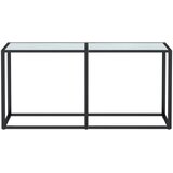  Konzolni stol boja bijeli mramor 160x35x75,5 cm kaljeno staklo | shoptok.hr
