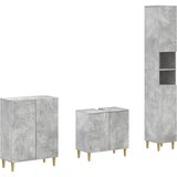  Set za kupaonicu od 3 dijela ARNHEM Betonska siva | shoptok.hr