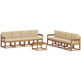  Set vanjskih sofa s jastukom 9 pcs Prirodna i bež | Eponuda.com
