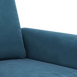  4-dijelni set sofa s jastucima plavi baršunasti - Plava S osloncem za noge | shoptok.hr